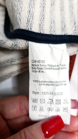 Jersey Maison Scotch Rayas Blanco y Negro