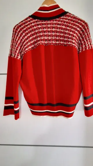 Chaqueta Purificación García Roja blanco