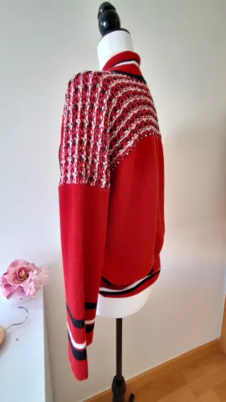 Chaqueta Purificación García Roja blanco