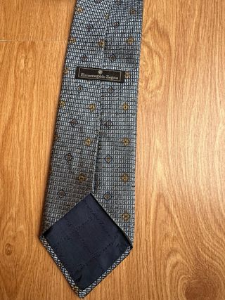 Corbata Ermenegildo Zegna Azul Gris