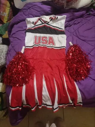 Disfraz Animadora USA Talla Única