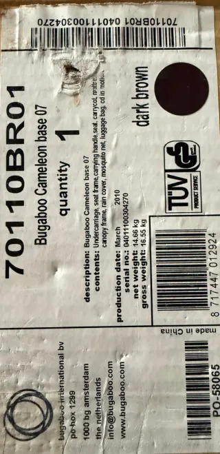 Bugaboo Cameleon Silla de Paseo