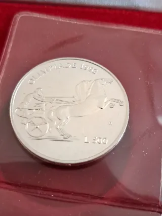 San Marino 1992 Dittico Monete Argento Olimpiade