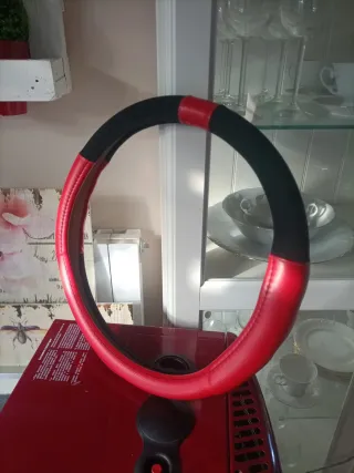 Funda Volante Sparco Negra y Roja