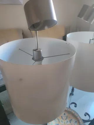 2 lámparas de techo Ikea Januari Blanca