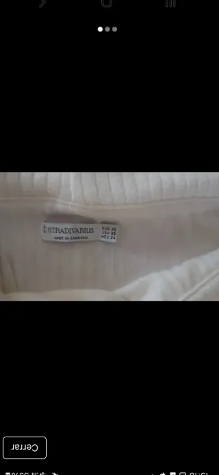 Jersey escote Bardot blanco