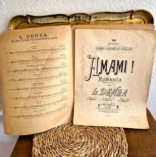 Partitura Antigua Art Nouveau - Luigi Denza 1900