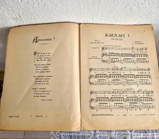 Partitura Antigua Art Nouveau - Luigi Denza 1900