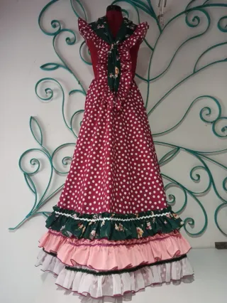 Conjunto Flamenco Rojo y Verde