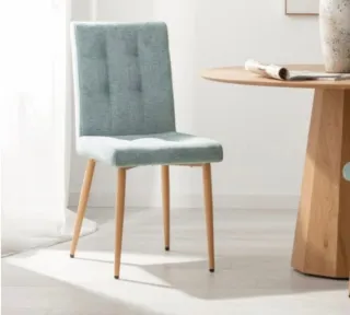 Sillas leia Klasthome Tela menta patas madera