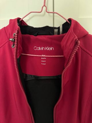 Chubasquero Calvin Klein Rojo Mujer