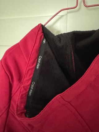 Chubasquero Calvin Klein Rojo Mujer