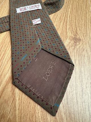 Corbata Loewe Seda Vintage Puntos