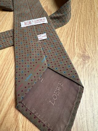 Corbata Loewe Seda Vintage Puntos