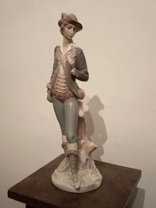 Figura Lladró campesino años 60 Mide 30 cm alto