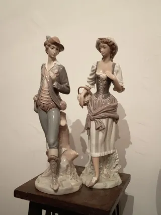 Figura Lladró campesino años 60 Mide 30 cm alto