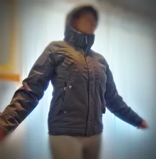 Chaqueta de nieve para mujer gris