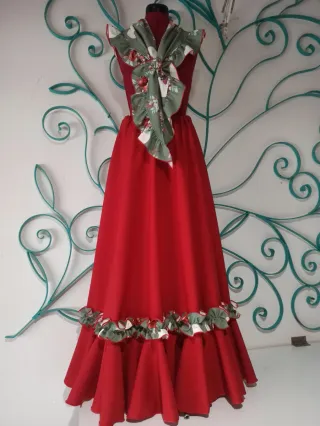 Conjunto Flamenco Rojo y Verde