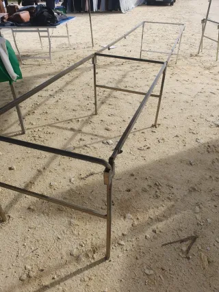 Mesas para el mercadillo