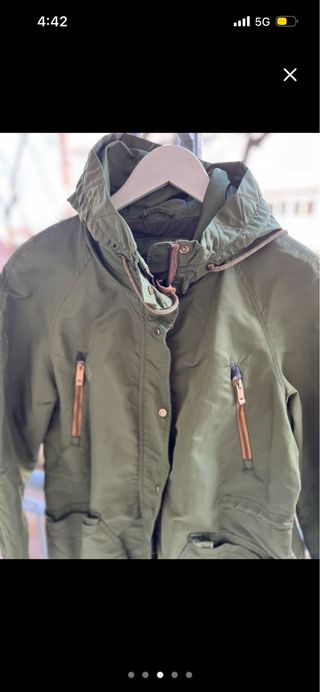 Abrigo mujer Zara verde