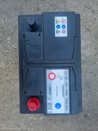 Batería Coche Varta L3 EF 12V 70Ah 760A