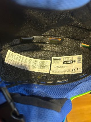 Casco y gafas de esquí infantil