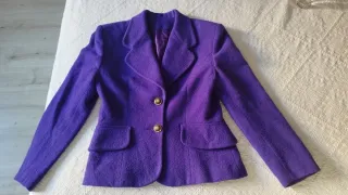 Americana corta lana El Corte Inglés morada