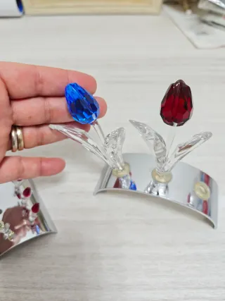 Set fiori Swarovski cristallo