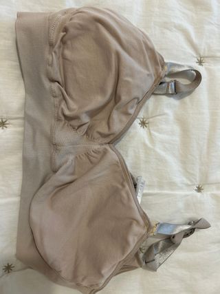 Sujetador de lactancia beige y gris
