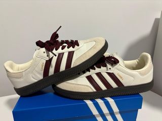 Adidas Samba 37 1/3 granate-beige y caja original
