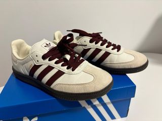 Adidas Samba 37 1/3 granate-beige y caja original