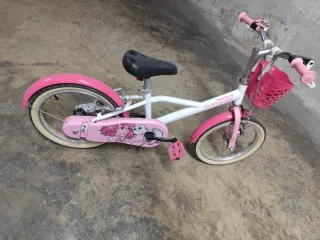 Bicicleta niña Btwin rosa