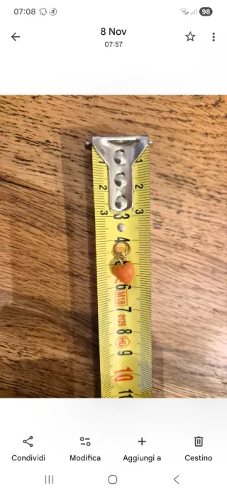 Ciondolo cuore corallo dorato