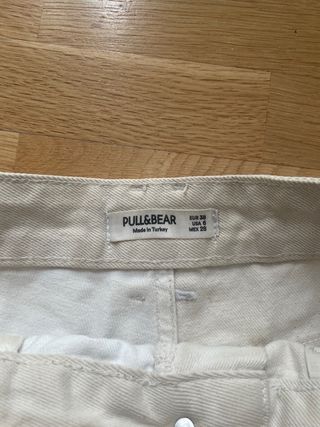 Pantalones cortos vaqueros blancos