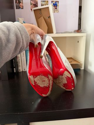 Tacones Christian Louboutin Piel Serpie