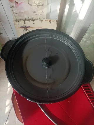 Palomitera roja y transparente