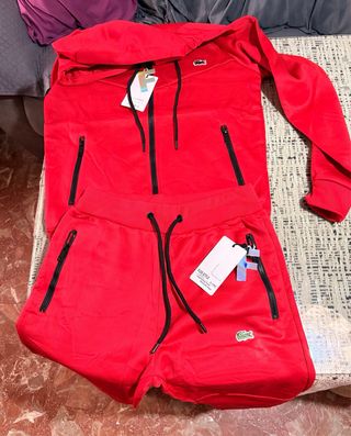 Conjunto Deportivo Lacoste Rojo Unisex