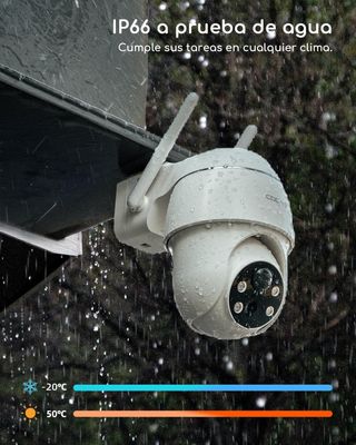 Cámara Vigilancia COOAU Batería Exterior