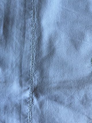 Lenzuolo vintage punto croce cotone