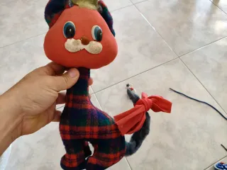 Gatto stoffa vintage