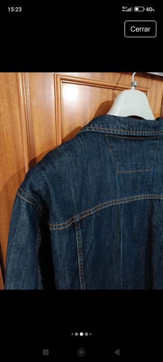 Cazadora vaquera clásica chico azul