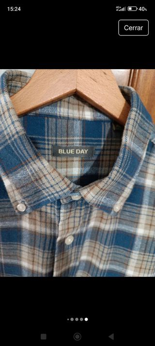 Cazadora vaquera clásica chico azul