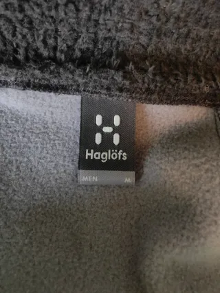 Forro polar Haglöfs negro y gris