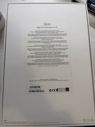 iPad 7ª generación negro Plata