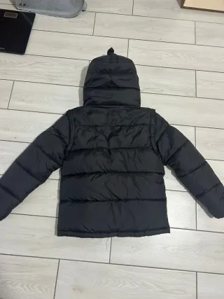 Giacca Burberry nera con cappuccio