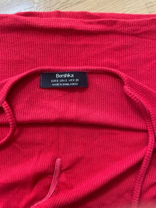 Top tirantes rojo fino