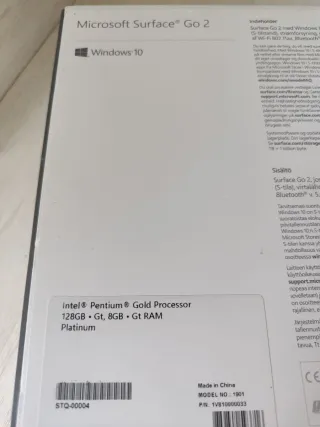 Microsoft Surface Go2 + Funda teclado