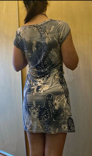 Vestido de licra estampado