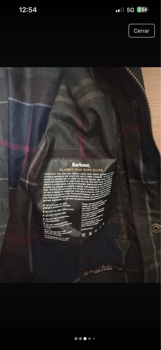 Barbour sin estrenar