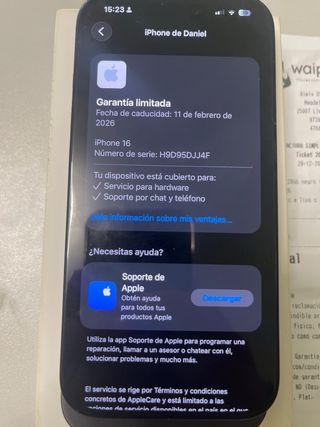 iPhone 16 100% Bateria Negro Original con Factura